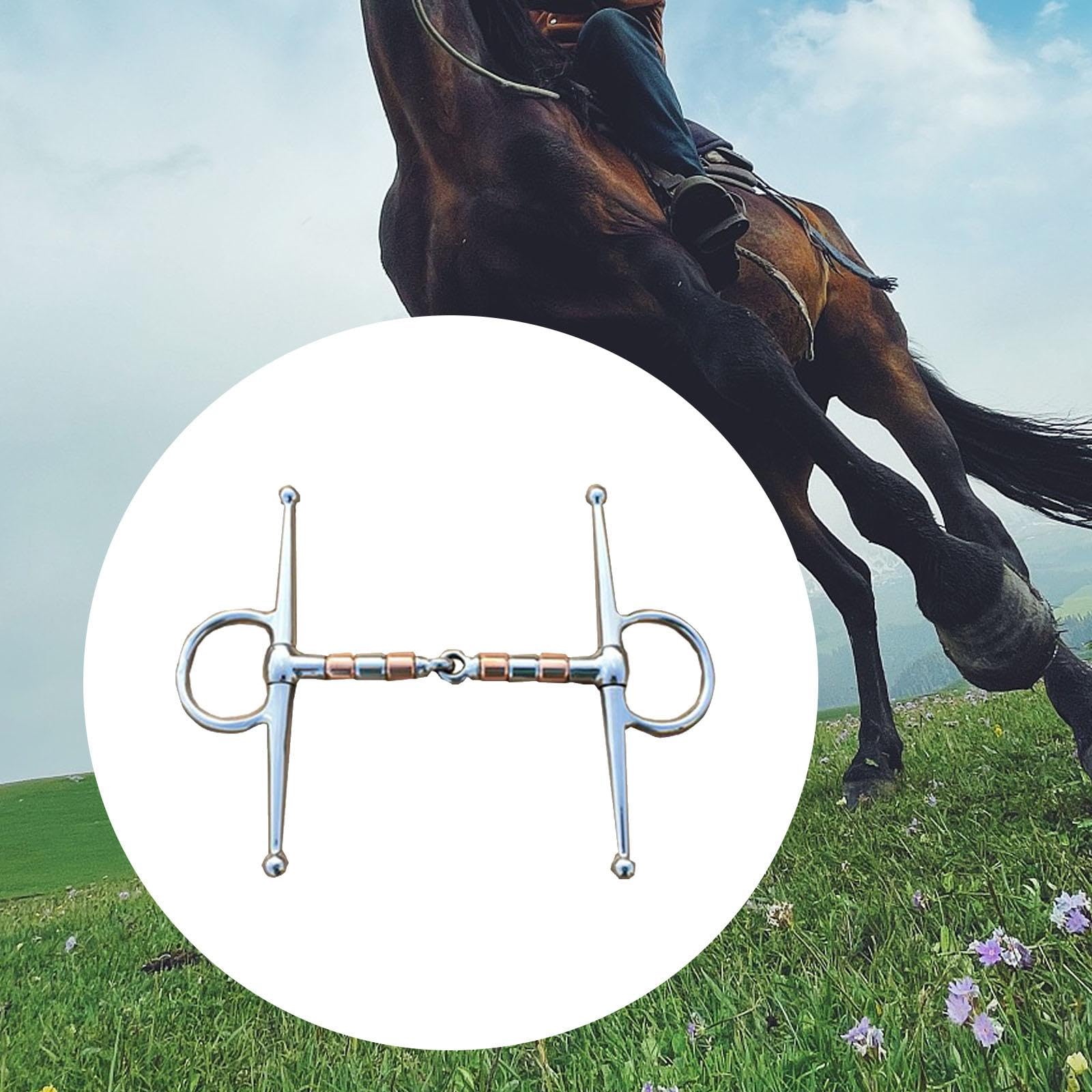 Fenteer Broca de Caballo, Broca de Brida, Anillos Sueltos de Rendimiento, Broca de Boca de Caballo, Broca de Filete