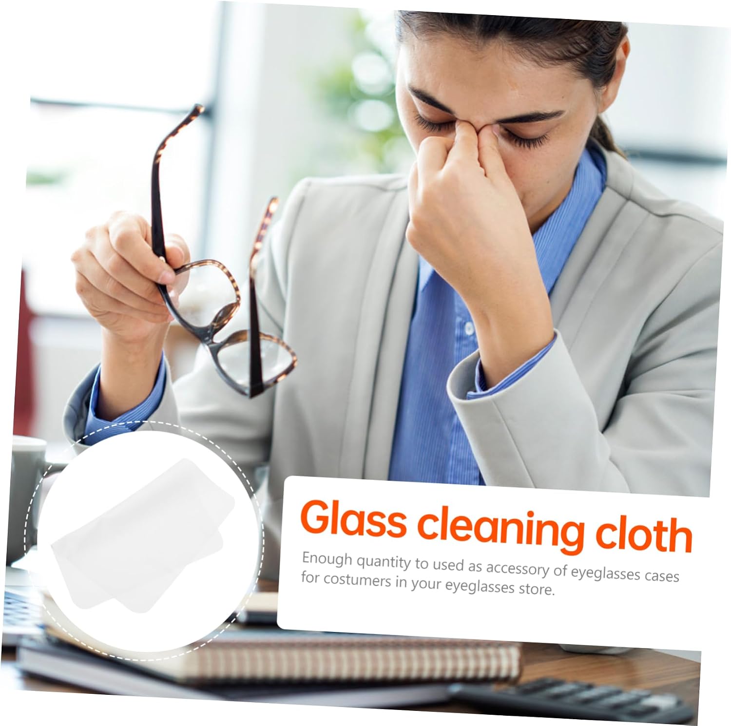 8pcs Scratch Microfiber Cleaning Cloths for Eyeglasses Lightweight Portable for Lenses Screens and Glasses Stain and Fingerprint Remover