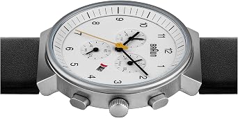 Braun Men's Quartz Chronograph Watch with Leather Strap