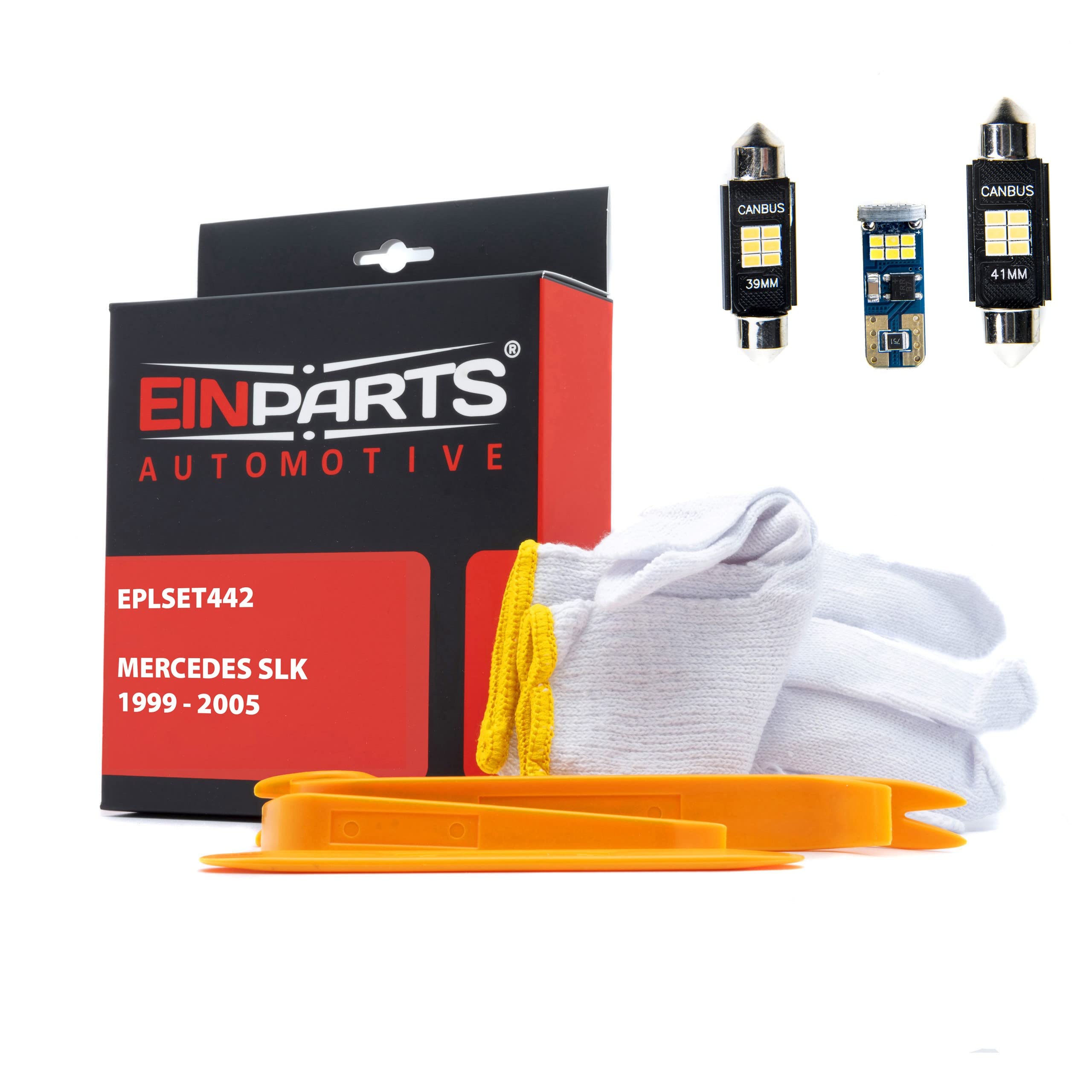 EinParts Juego de Bombillas LED para Coche, Sin errores Can-Bus, para interior de coche especifico para Mercedes SLK 1999-2005, 8 piezas