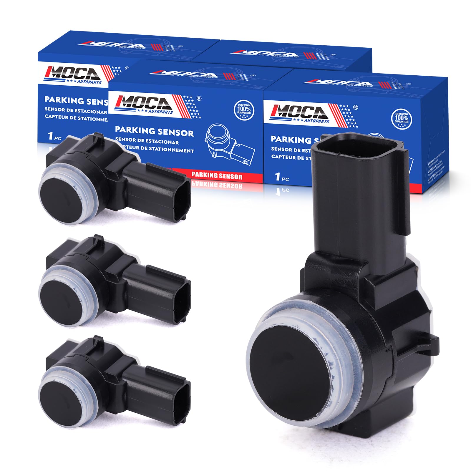 MOCA 4X 684-058 Reverse Backup Parking Assist Sensor Replace 2014-2018 for Jeep Cherokee KL Front & Rear, 2016-2017 for Grand Cherokee WK2 Front & Rear, 2018-2019 for Grand Cherokee WK2