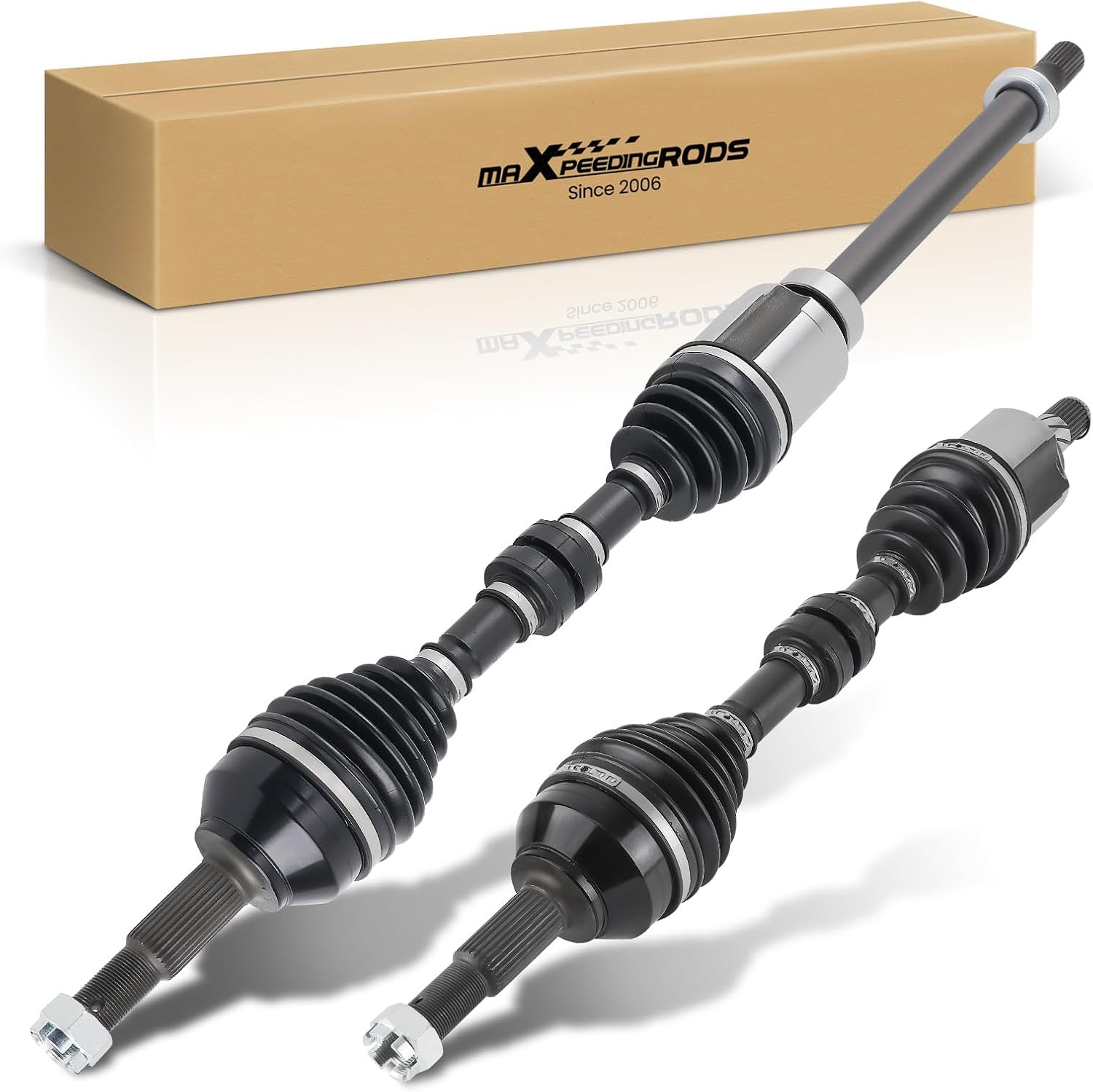 maXpeedingrods Pair (2) Front CV Axle Shaft Assembly for Nissan Rogue 2008-2013, Rogue Select 2014-2015, FWD L4 2.5L, Driver and Passenger Side, Replace# 60-6262 60-6264