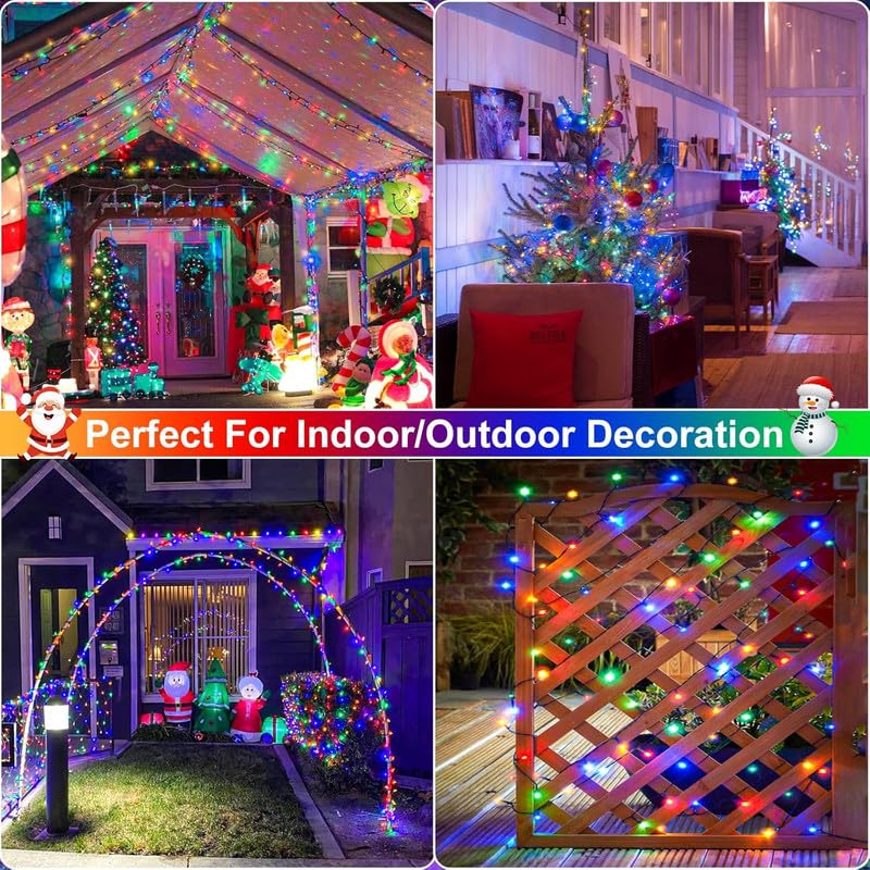 Image of Desidiya 12 Meter (39Ft) LED Rice String Lights - Multi Color Fancy Decorative Fairy Lights for Indoor Outdoor Use, Bedroom, Wedding & Festival Ambience Pack of 2