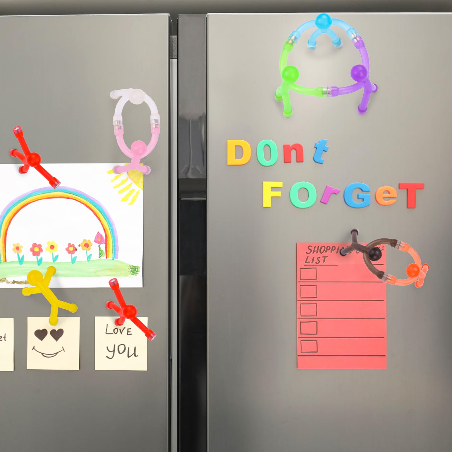 Figurines Magnétiques Connectables - 10 Pièces Pour Frigo Ou Bureau