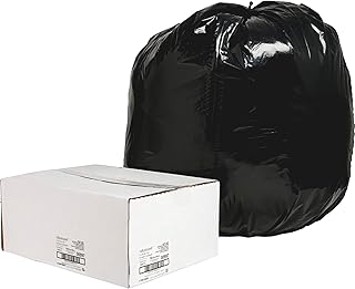 Nature Saver 00997 Trash Can Liners,Rcycld,56 Gal,1.65mil,43-Inch x48-Inch,100/BX,BK