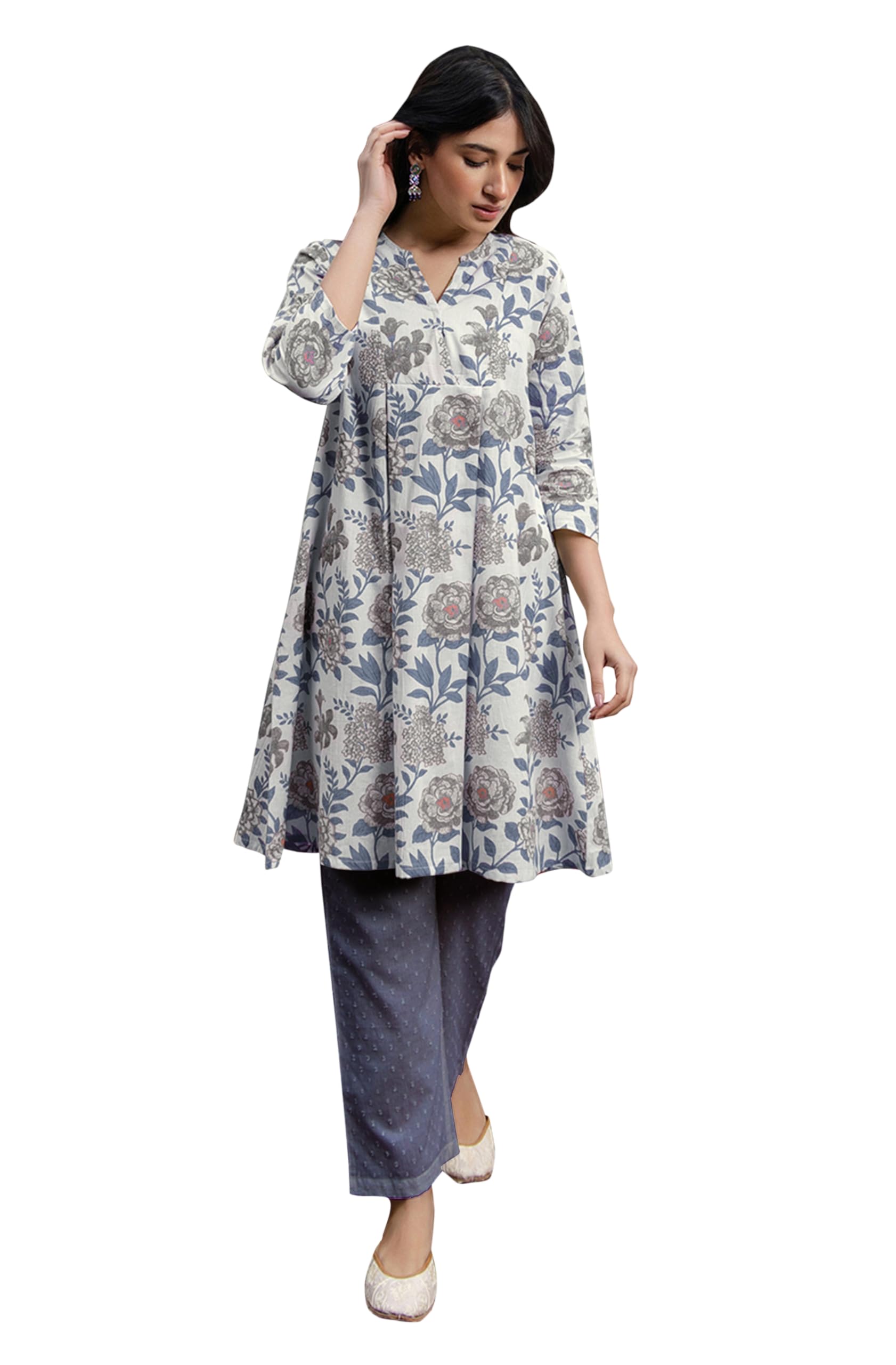 janasya Women's Floral Regular Fit Tunic-picture-47