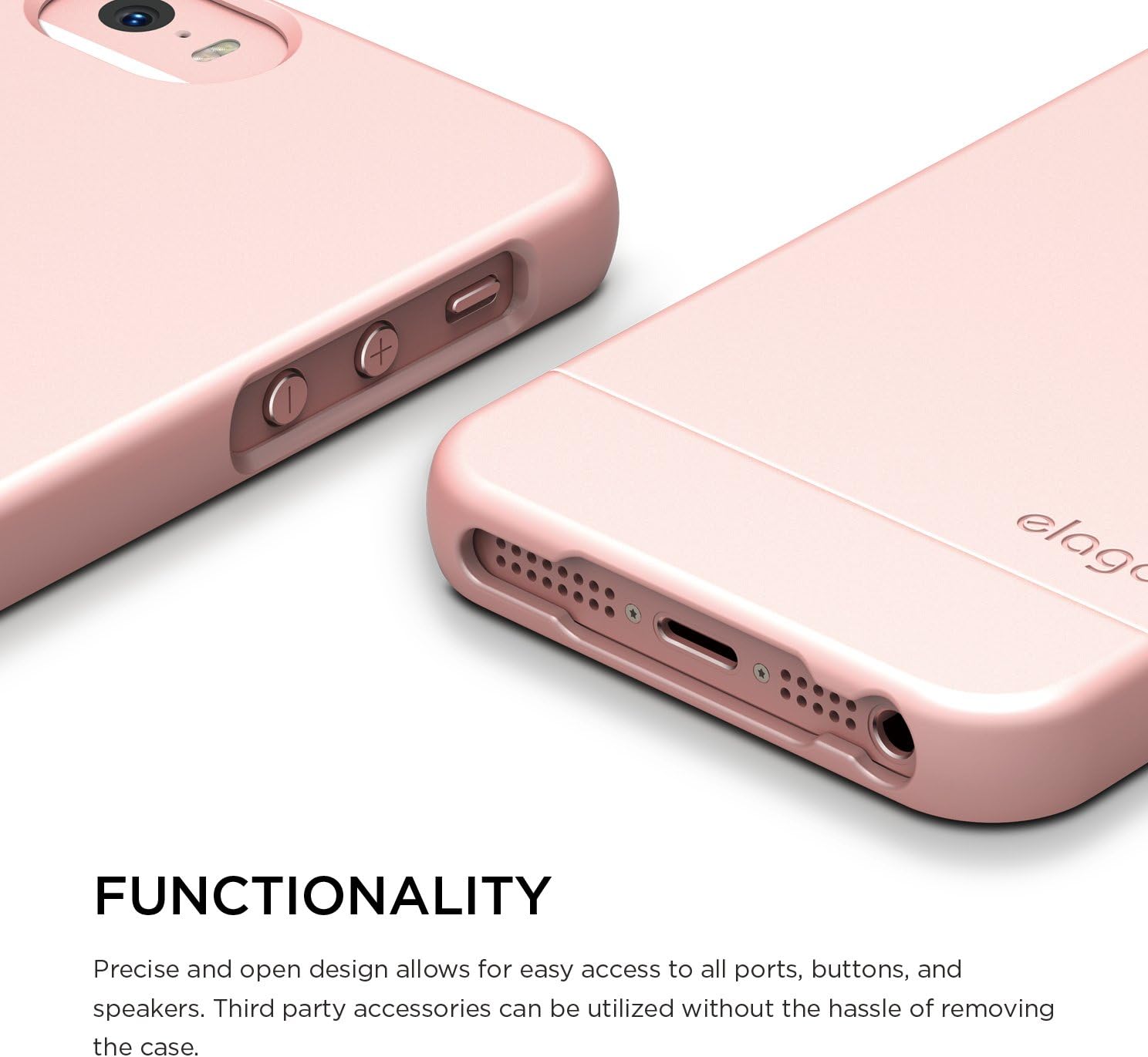 iPhone SE case, elago® [Glide][Rose Gold] - [Mix and Match][Premium Armor][True Fit] - for iPhone SE/5/5S