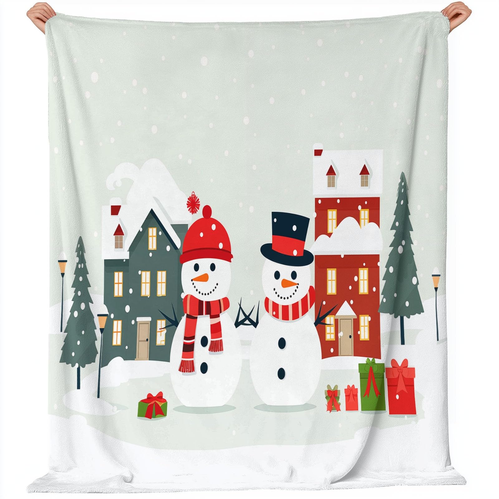 Plaid peluche de Noël couverture polaire enfant et adulte cadeau hiver