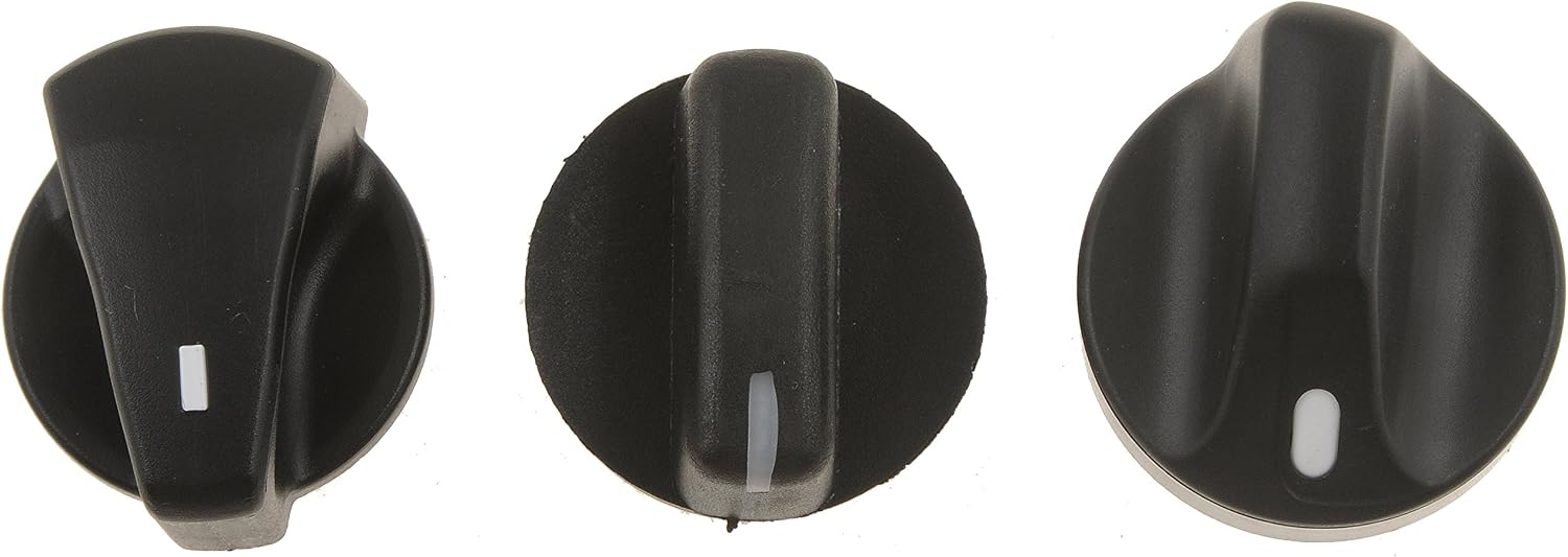 Dorman 76884 Temperature Control Knob Assortment Compatible with Select Ford / Lincoln / Mercury Models, 3 Pack