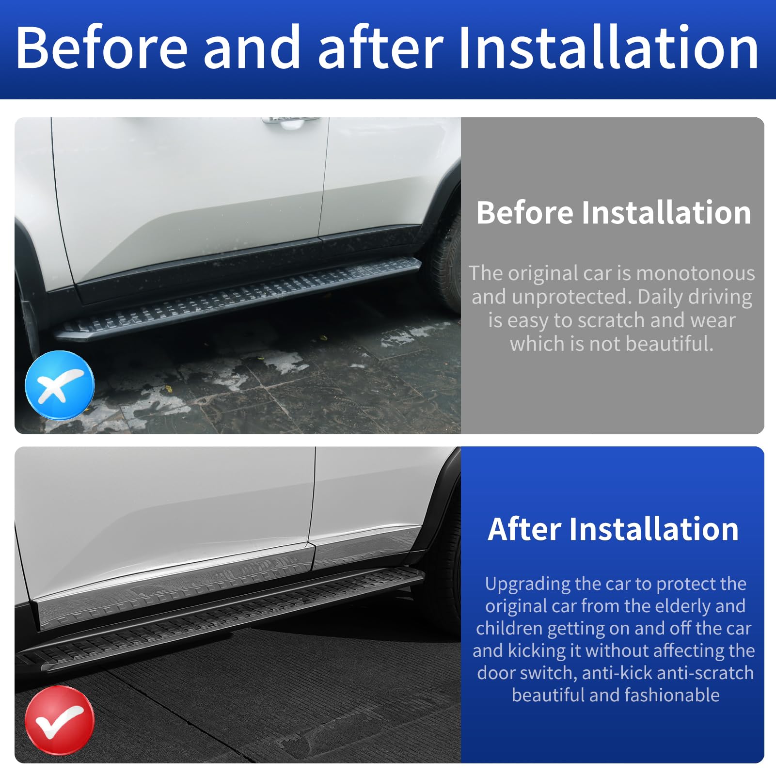 Car Body Trim Strip Suitable for 2020-2025 Toyota Land Cruiser 250 1958 Prado LC250 Anti-Scratch Door Strip ABS — view 3