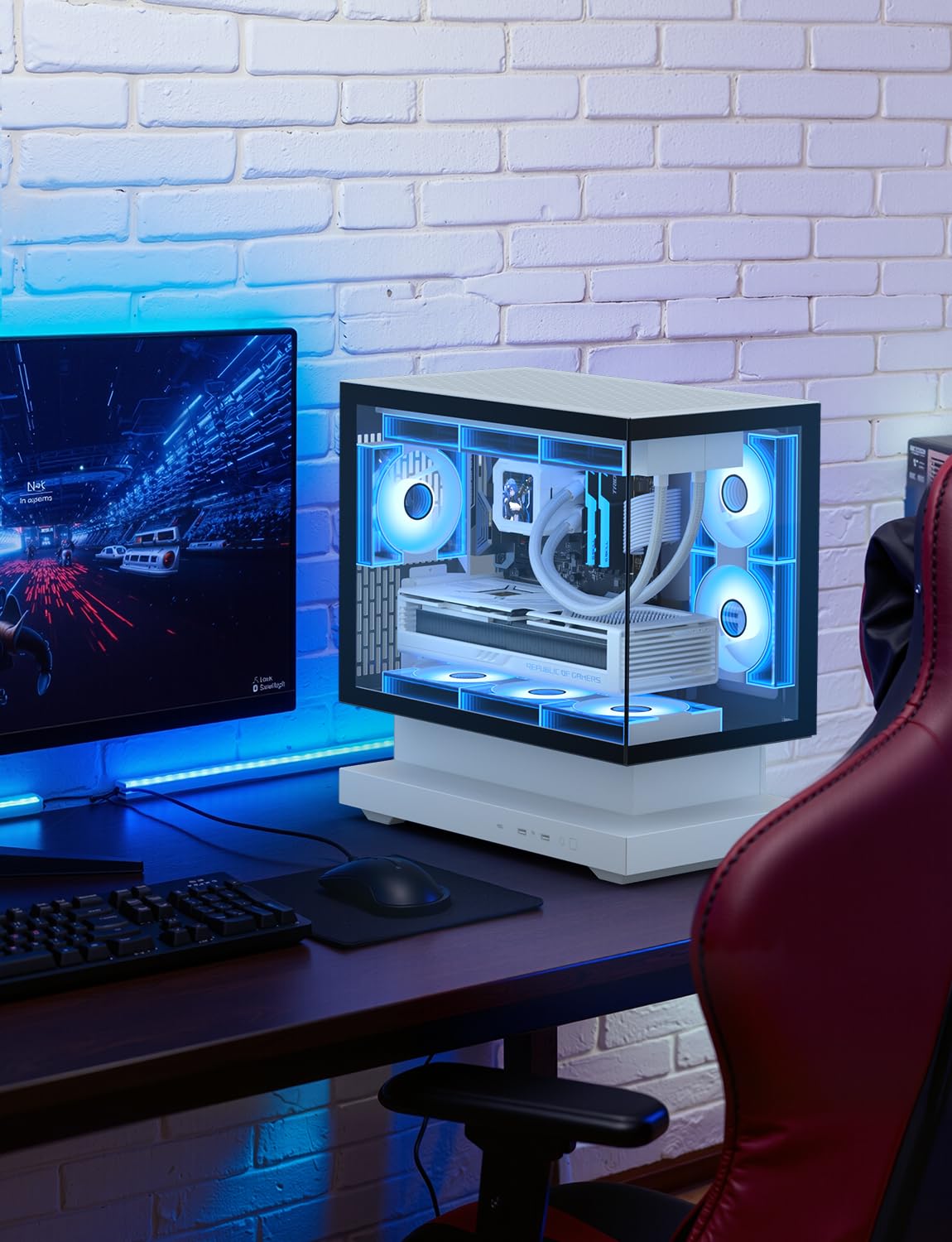 darkFlash Confezione da 3 ventole per case PC da 120 mm, PWM ARGB Sync, ventole di raffreddamento indirizzabili RGB per case del computer e flusso d'aria elevato (DM8, bianco)