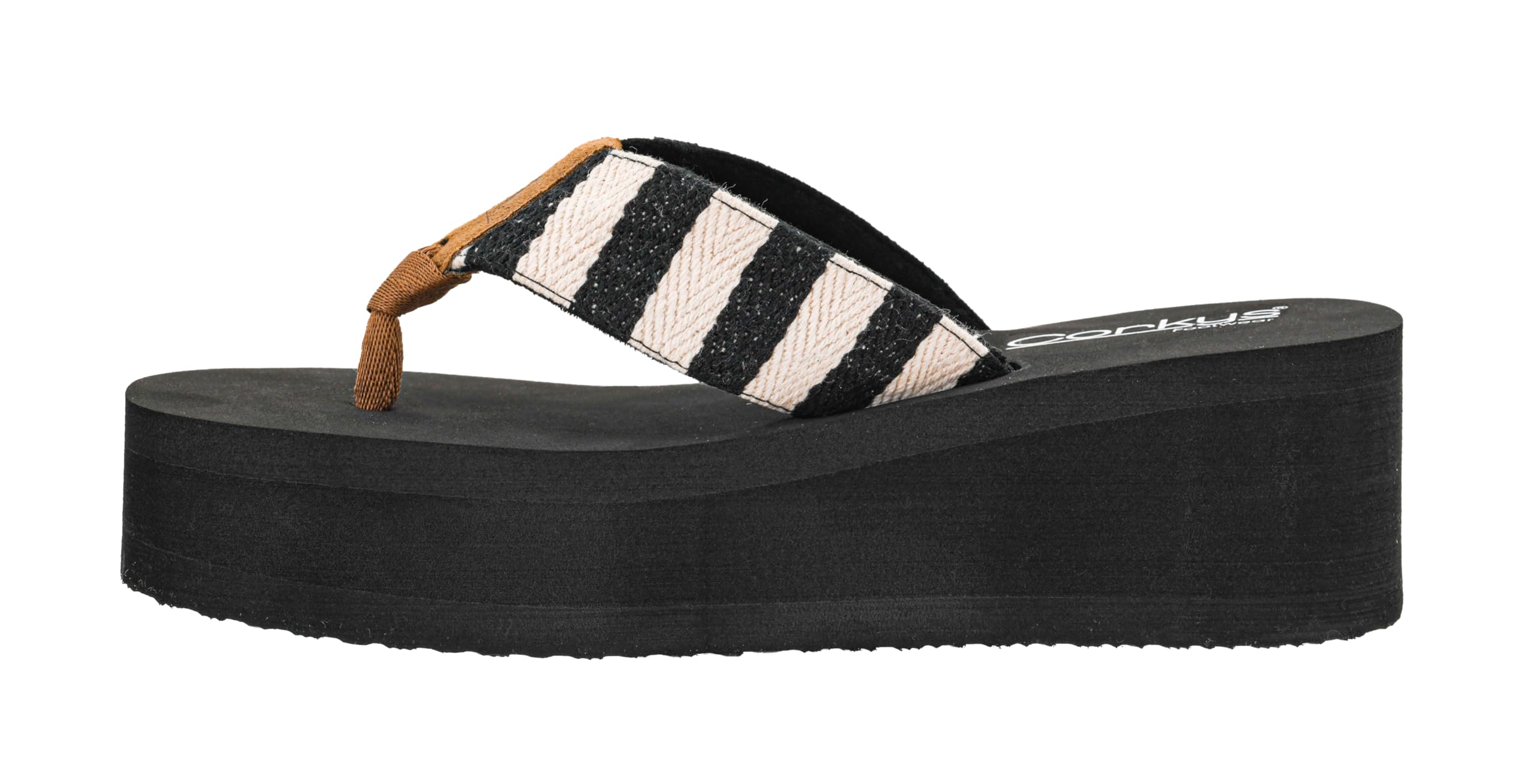 Corkys Footwear Women's Take A Dip Flip Flops - Featuring a Stylish V-Strap Design and a 2.5-Inch Platform, Blending Casual Elegance with Ultimate