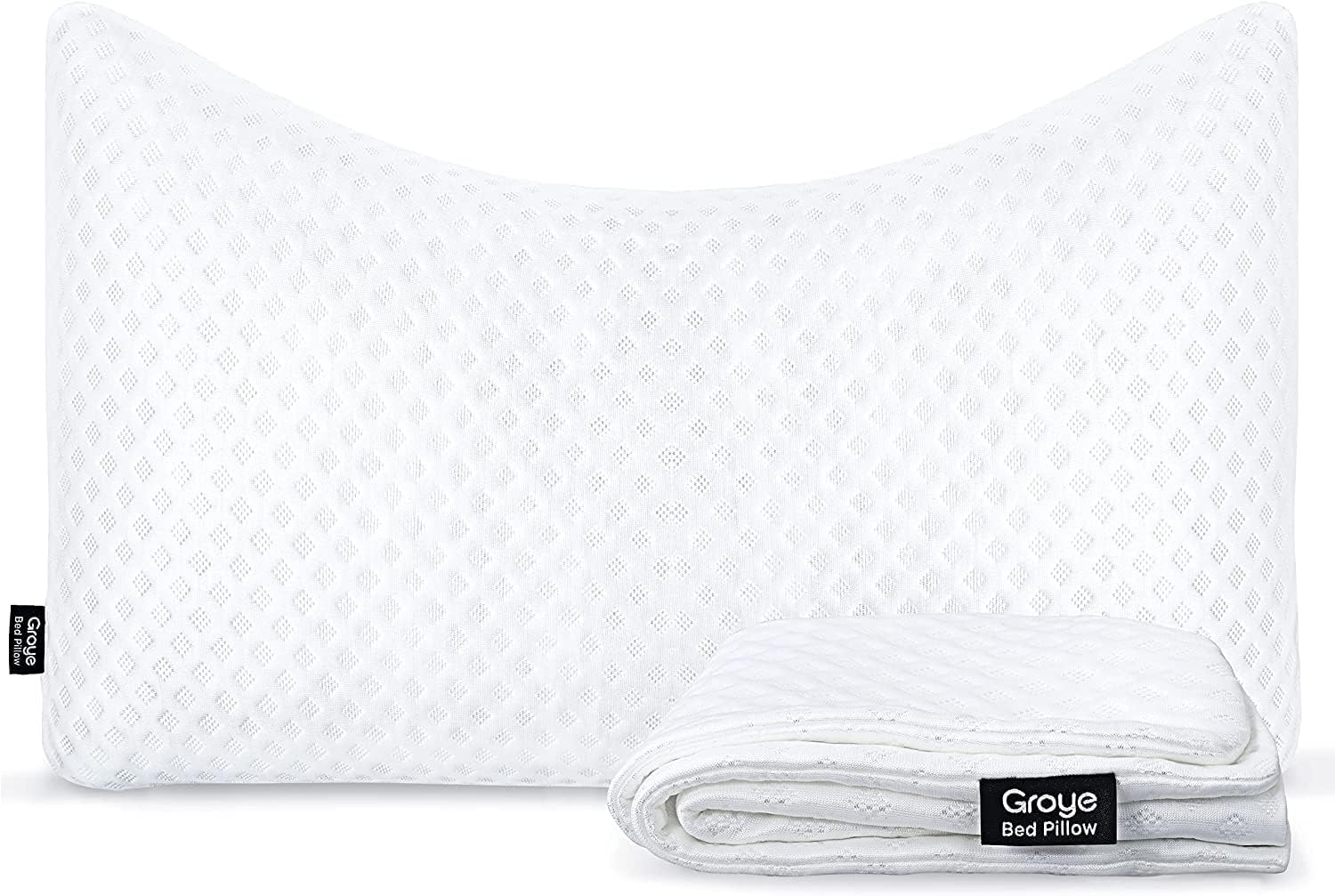 Cooling Side Sleeper Pillowcases - Soft Pillow Case for Hair and Skin, Wrinkle, Fade Resistant, Odorless Cervical Bed Pillowcases for Sleeping, Machine Washable Pillow Cover