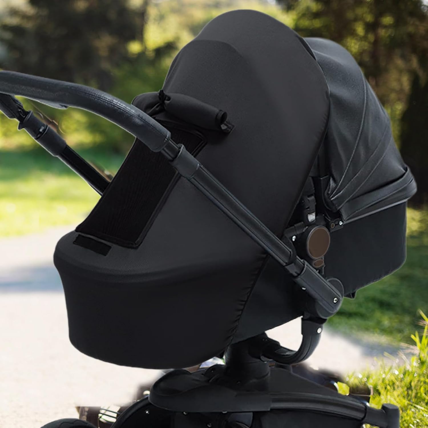 Stroller Sun Shade, Rain Cover for Pushchair, UV Protection Canopy, 33.46x26.38x0.39 inches, Pram Accessories Set, Daily Travel, Picnic Gear, Shopping Companion, Camping