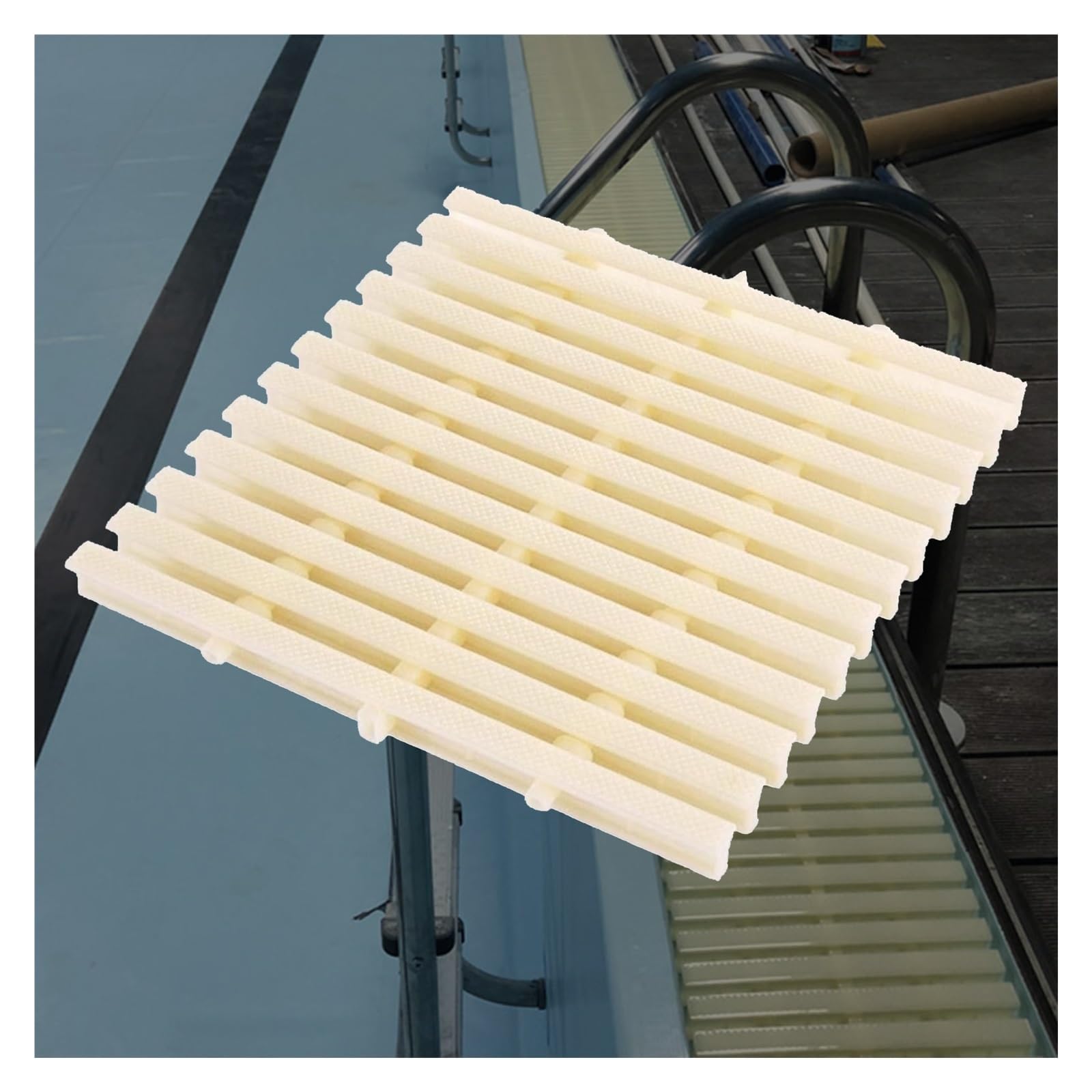 Grille de trop-plein à trois trous et filtre de protection amovible pour drainage extérieur 30 cm