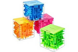 Cash Puzzle Box for Kids: Patelai 4 Fun Money Holder Maze Puzzle Boxes