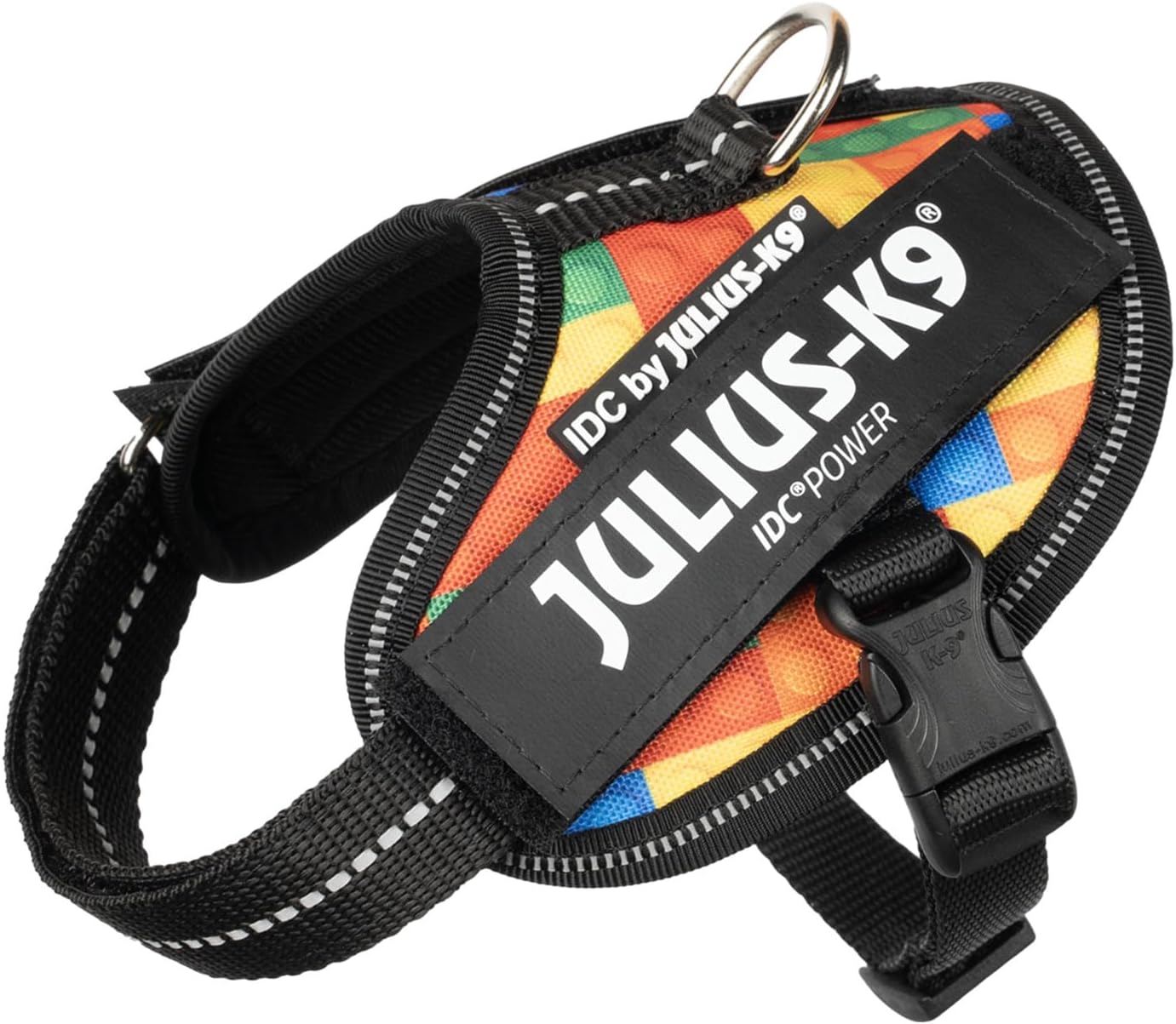 Julius-K9, IDC Powerharness, Dog Harness, Size: M/0, Blue Flower