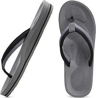 COFACE Women\'s Flip Flops with Arch Support Comfort Beach Platform Sandals for Women Lightweight