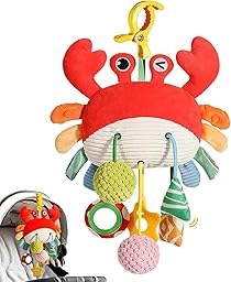 Goorder Juguetes para Cochecitos 3 6 9 12 Meses, Juguetes de para Sillita del Coche La Cuna Bebés y Niños 0-12 Meses, Juguetes Sensoriales para Bebés 6 Meses, Regalo Bebe Recien Nacido Niños y Niñas