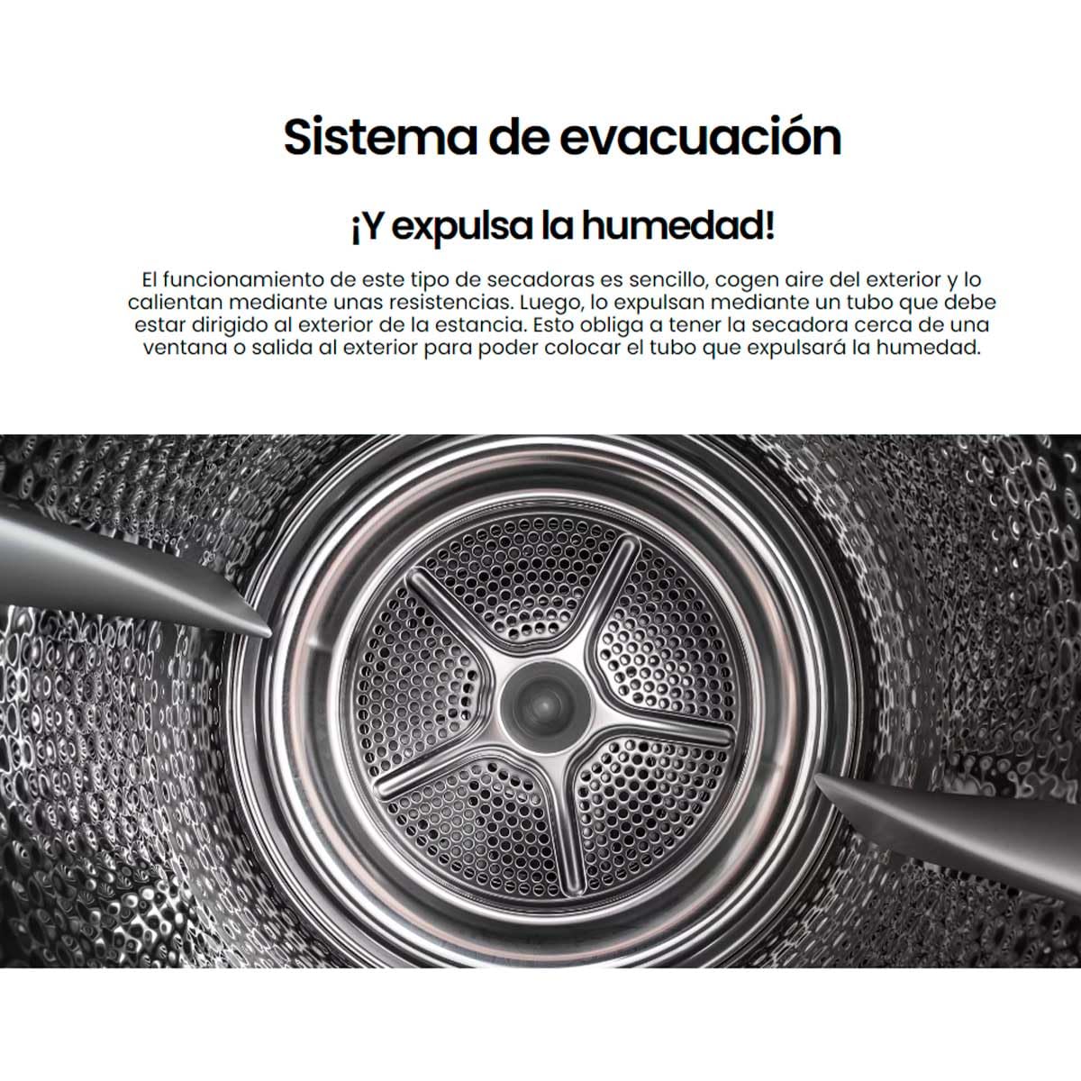 Infiniton SD-C7V Secadora de Evacuación de Carga Frontal 7Kg C Blanca