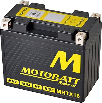 Motobatt MHTX16 HYBRID AGM/LifeP04 Factory Activated