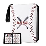 GEAGMAGC Baseball Card Binder with Sleeves 900 Pockets, Gifts for Baseball Card Collectors, Trading Card Holder Compatible with Topps Card, 50 Sleeves Card Album Card Storage Organizer