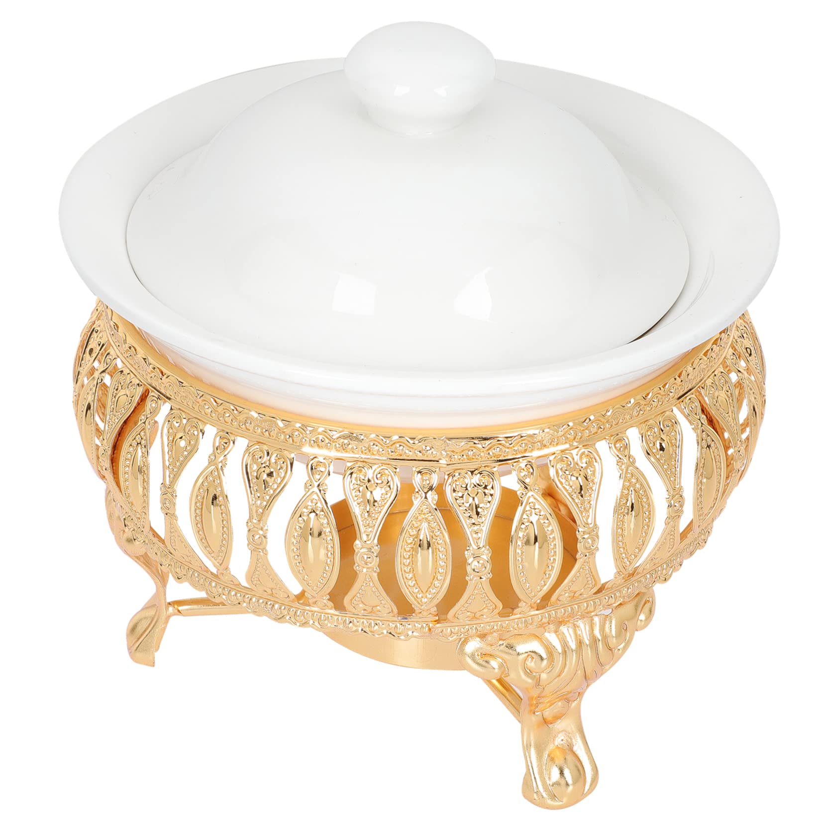 CATIEBYE Teapot Candle Stand Elegant Design European Style Candle Base for Tea Warmer Rack Teaware Accessory for Home Use Tea Parties