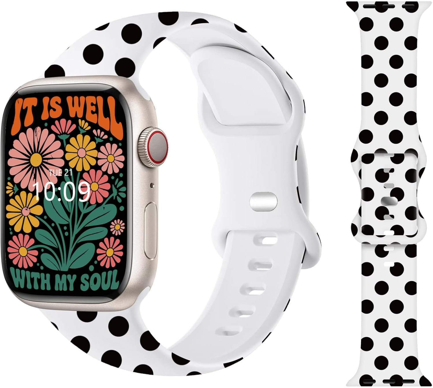 Compatible 38mm Apple Watch Bands for Women 40mm 41mm 42mm 44mm 45mm, iWatch Bands for Women Strap Wristbands Women Polka Dot Apple Watch Band Compatible Apple Watch Series Ultra 8 7 6 5 4 3 2 1 SE