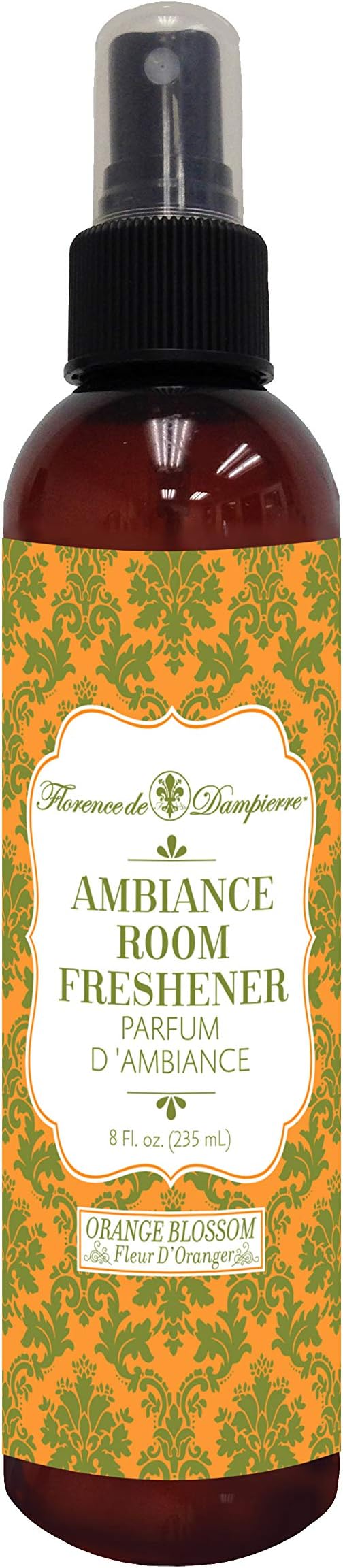 Florence de Dampierre Soothing Room Fragrance Odor Eliminator & Air Freshener Spray, Organic and All Natural, 8oz - Orange Blossom