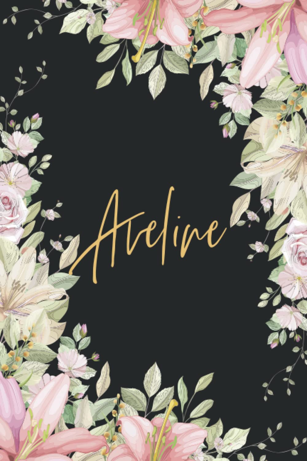 Aveline: Carnet pour la Princesse Aveline | 100 pages lignées | 15,24 x 22,86 cm | Cahier de note | ... pour Aveline