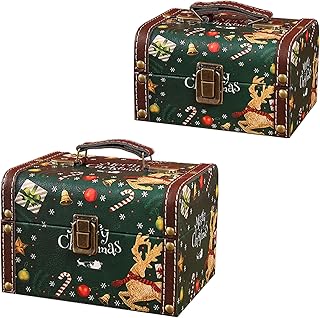 25 Magical Christmas Writing Prompts That Will Ignite Your Holiday Spirit (You Won't Believe #13!) 671 Christmas Treasure Chest Box, Wooden Storage Box Candy Tins Snowman Rein...