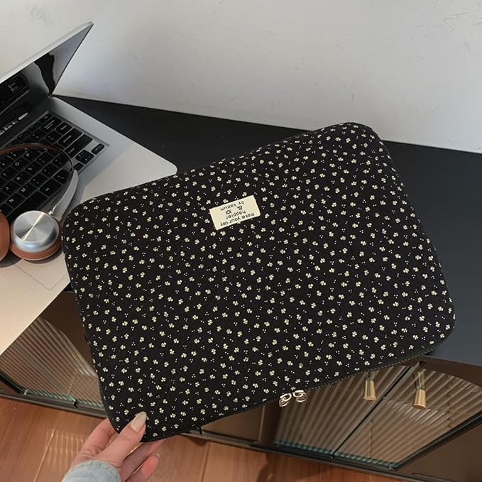 Funda acolchada floral para laptop 13-15.6 pulgadas miniatura 5