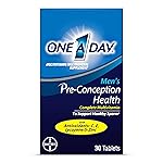 One A Day Men\'s Pre-Conception Health Multivitamin to Support Healthy Sperm, Supplement for Men with Vitamin C, Vitamin E, Selenium, Zinc, and Lycopene, 30 Count