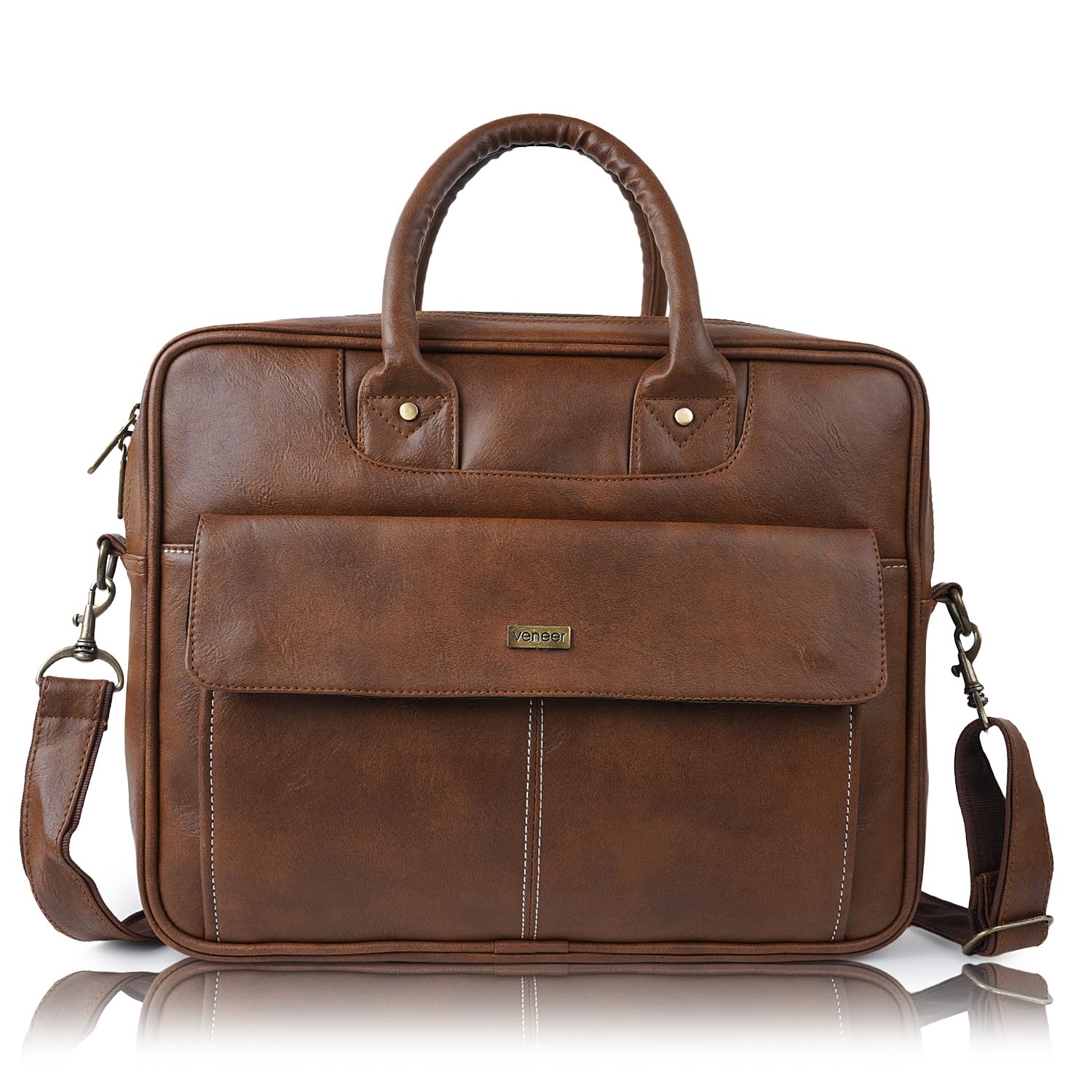 Laptop Messenger Bag 16.5 inch for Men and Women,Waterproof Synthetic Leather Large Crossbody Shoulder Bag Computer Laptop Bag, Messenger Bag for Business-image-43