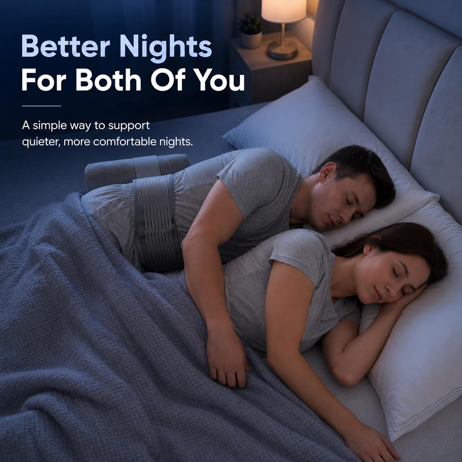 Side Position Trainer Belt, Anti Snoring Device, Prevent Back Sleep — Amazon image 7