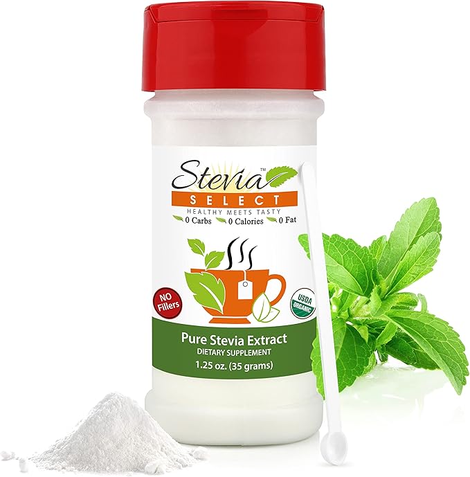 Stevia Select Pure Organic Stevia Powder 100 Stevia Without