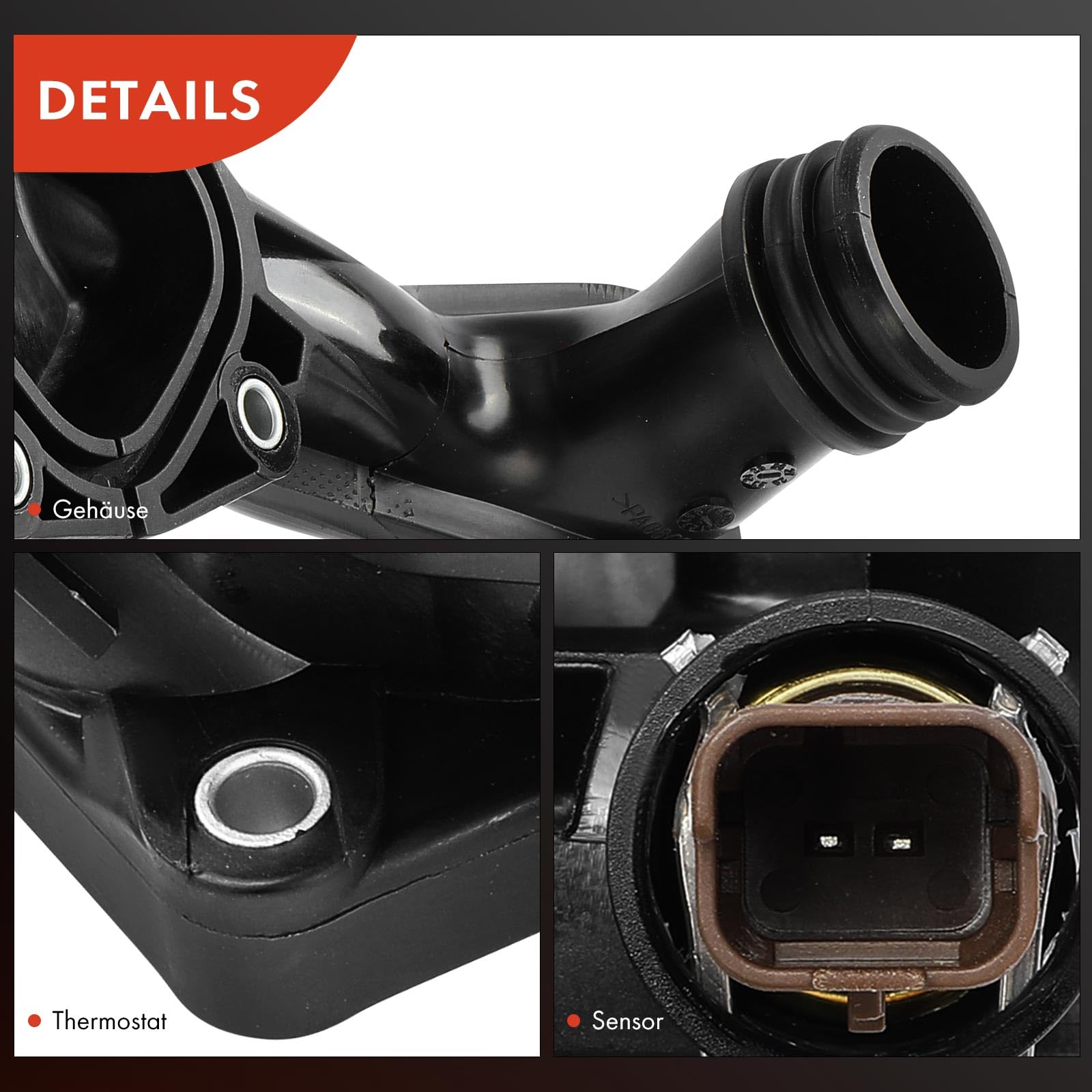 Frankberg Regulador del termostato del refrigerante 1336Z6 | Compatible con: C4 II NC, DS5, 308 II L3 LB LH LP LW, M.i.n.i Convertible R57, C4 II Saloon NC, 2008 I CU