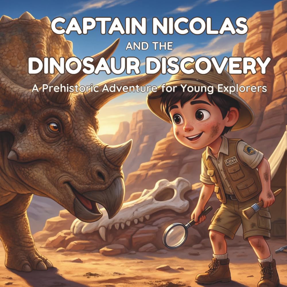 Captain Nicolas and the Dinosaur Discovery: A Fun Educational Picture Book About Paleontology, Fossils, and Triceratops for Kids Ages 4-8: An Exciting ... Their Dreams: 1 (The Amazing Series)