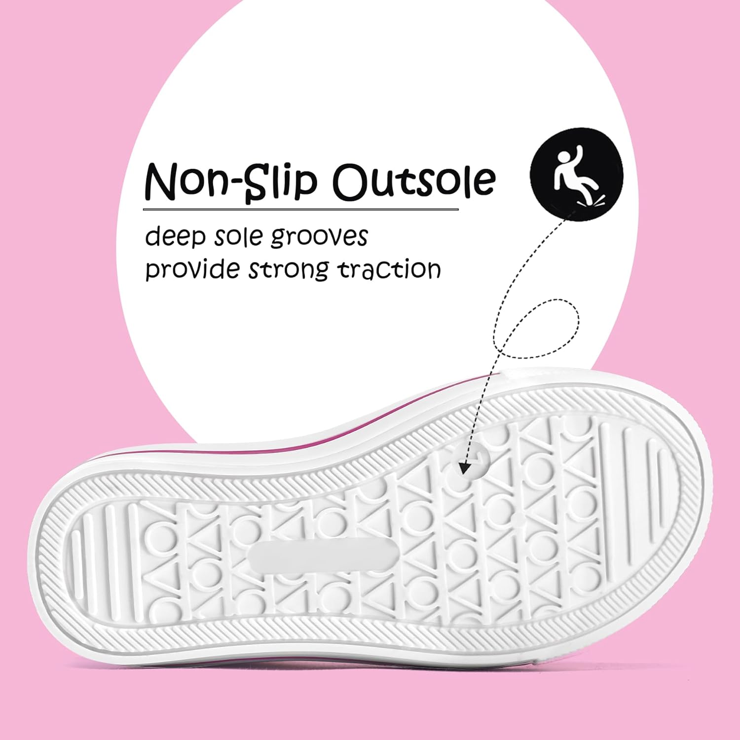 K KomForme Toddler Sneakers for Boys and Girls Dual Hook and Loops Sneakers Baby Canvas Shoes - Image 6