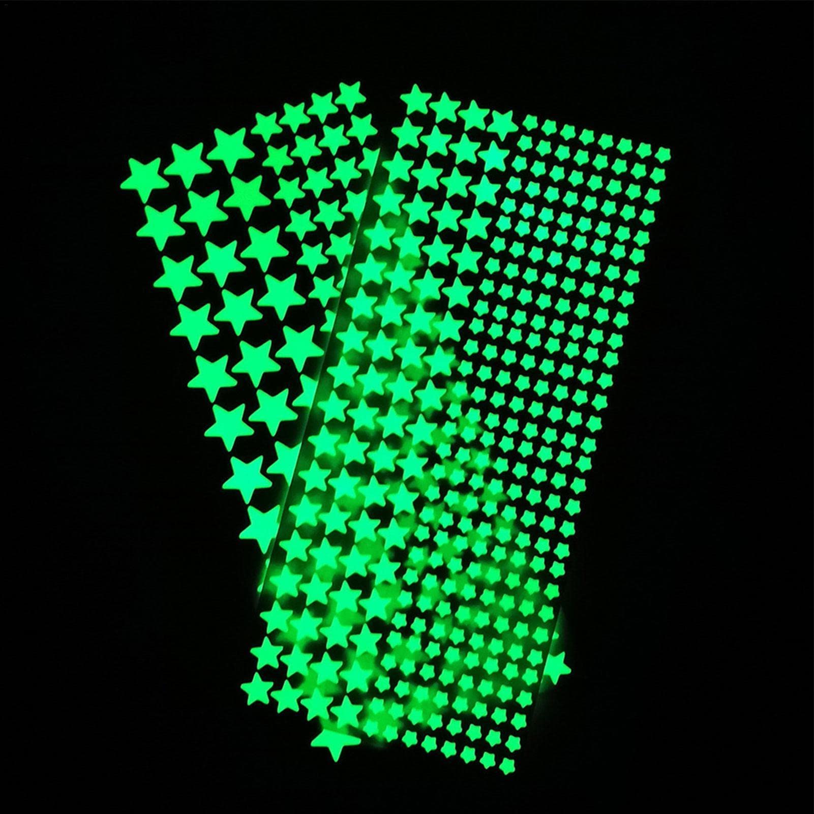 ADESIVI FOSFORESCENTI DA MURO,DIVERSE FIGURE, Si ILLUMINANO (N. Oggetto