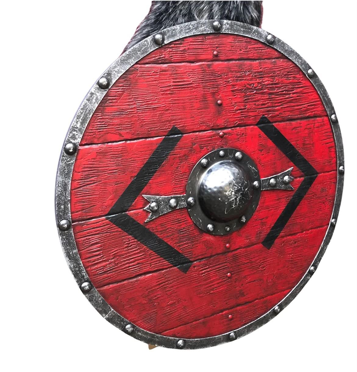 Adamhandicrafts Medieval Bjorn Ironside Battleworn Viking Shield