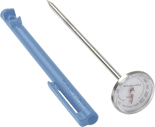 Miniatura 11 de KitchenAid KQ901 Termómetro de alimentos de lectura instantánea para cocina o parrilla, rango de temperatura: 20F a 220F, dial de 1 pulgada, manga