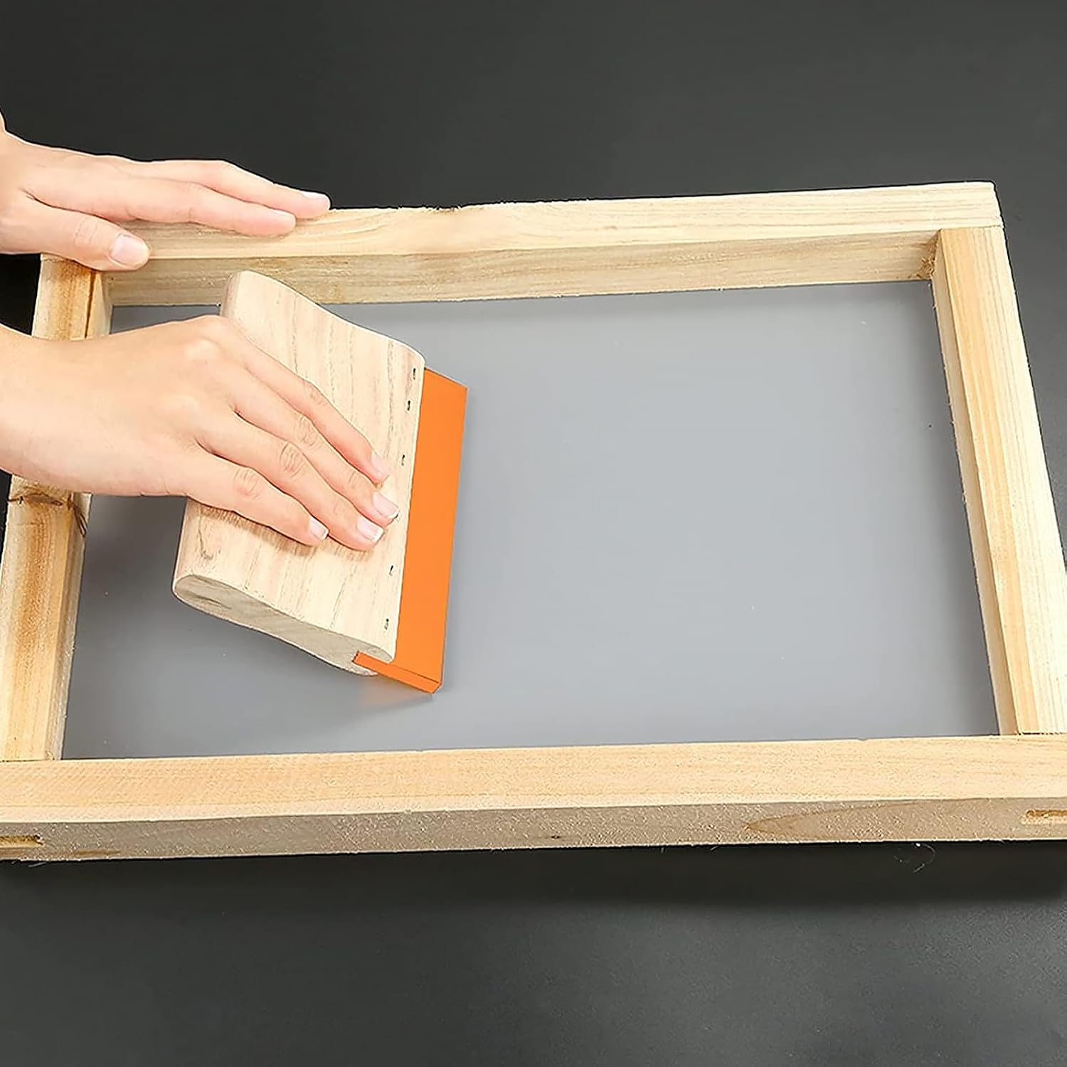 Wooden Ink Scraper Screen Printing Squeegee for DIY Printing