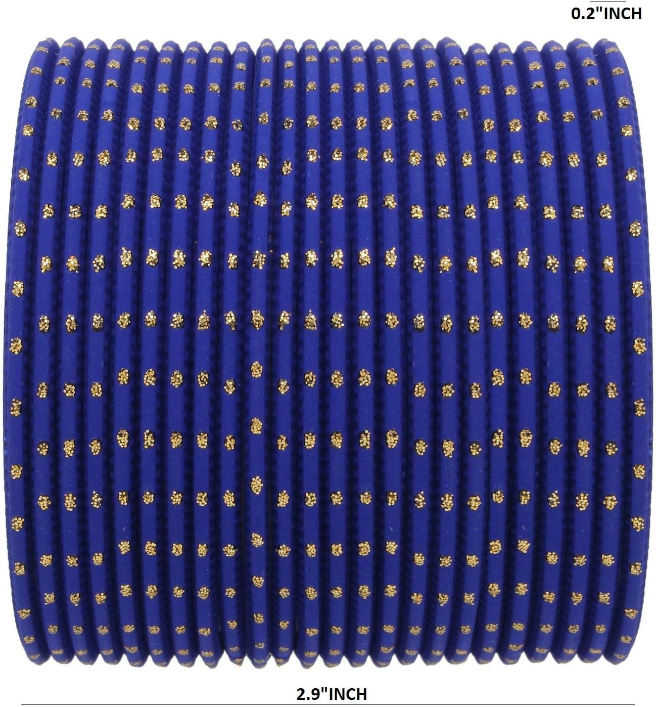 Efulgenz Indian Bangles Set Bollywood Plain Metal Bangle Bracelets Wedding Bangles Costume Jewelry for Women - Image 5