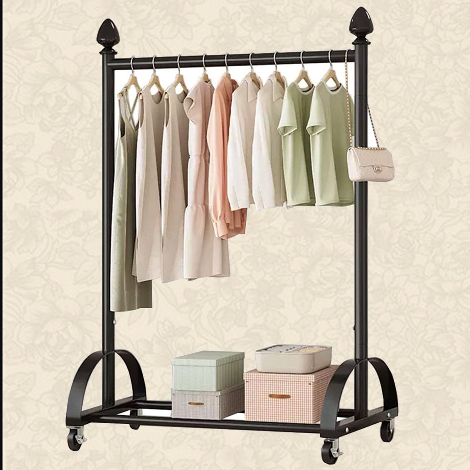FGXHHS Extendable Pull Out Closet Rod - Adjustable Wardrobe Rail for Efficient Organization, Space-Saving Solution Pants and Coats