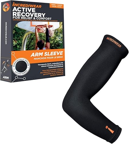 Incrediwear Manga de brazo mangas de brazo para hombres y mujeres para ayudar con el dolor muscular, alivio y recuperación, perfecto para entrenar