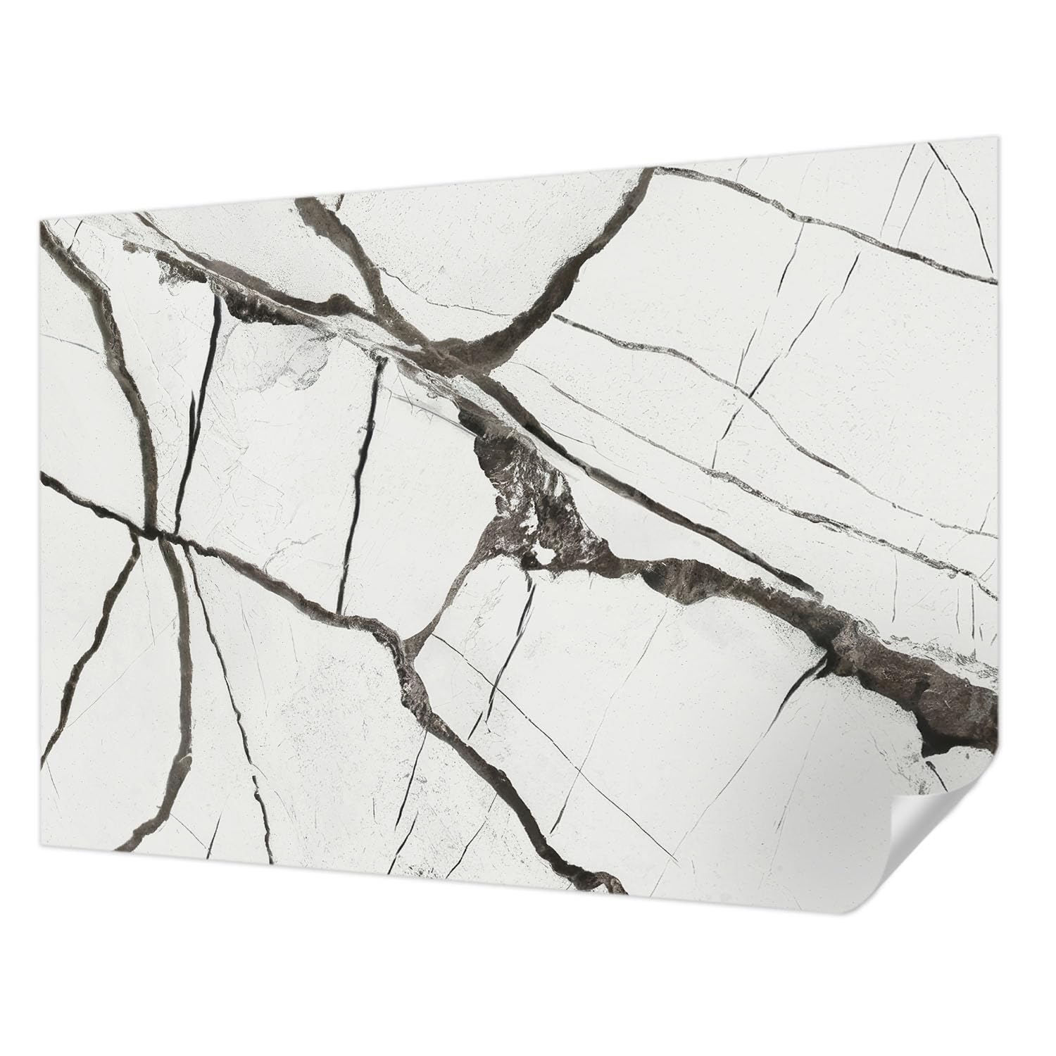 Revêtement mural autocollant pour chambre à coucher motif marbre élégant