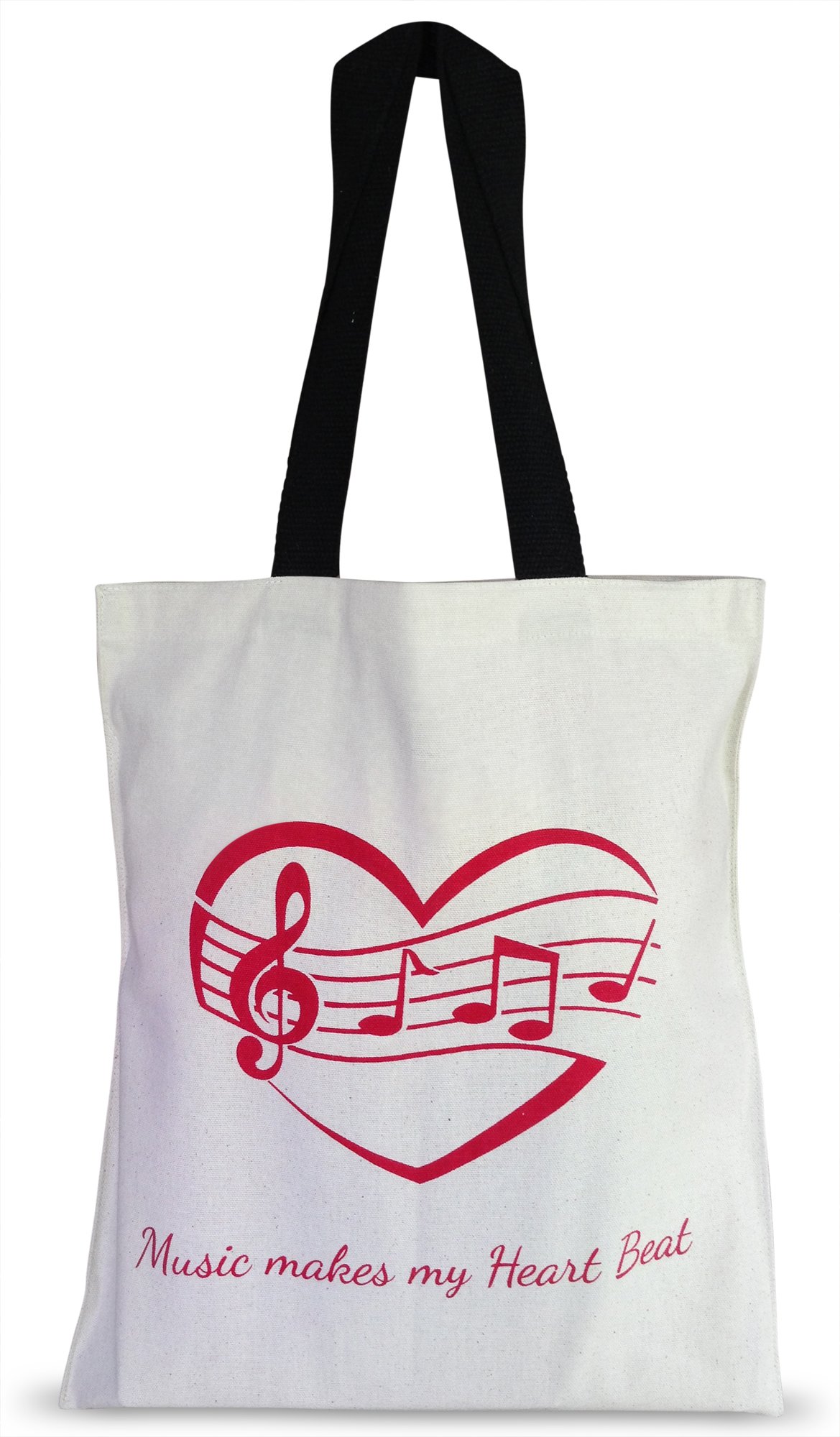 CLEARANCE Kids Music Tote Bag for Piano Sheet Music Birthday Gifts for Boys and Girls 100% Cotton Canvas Library Book Bag for Toddlers and Children