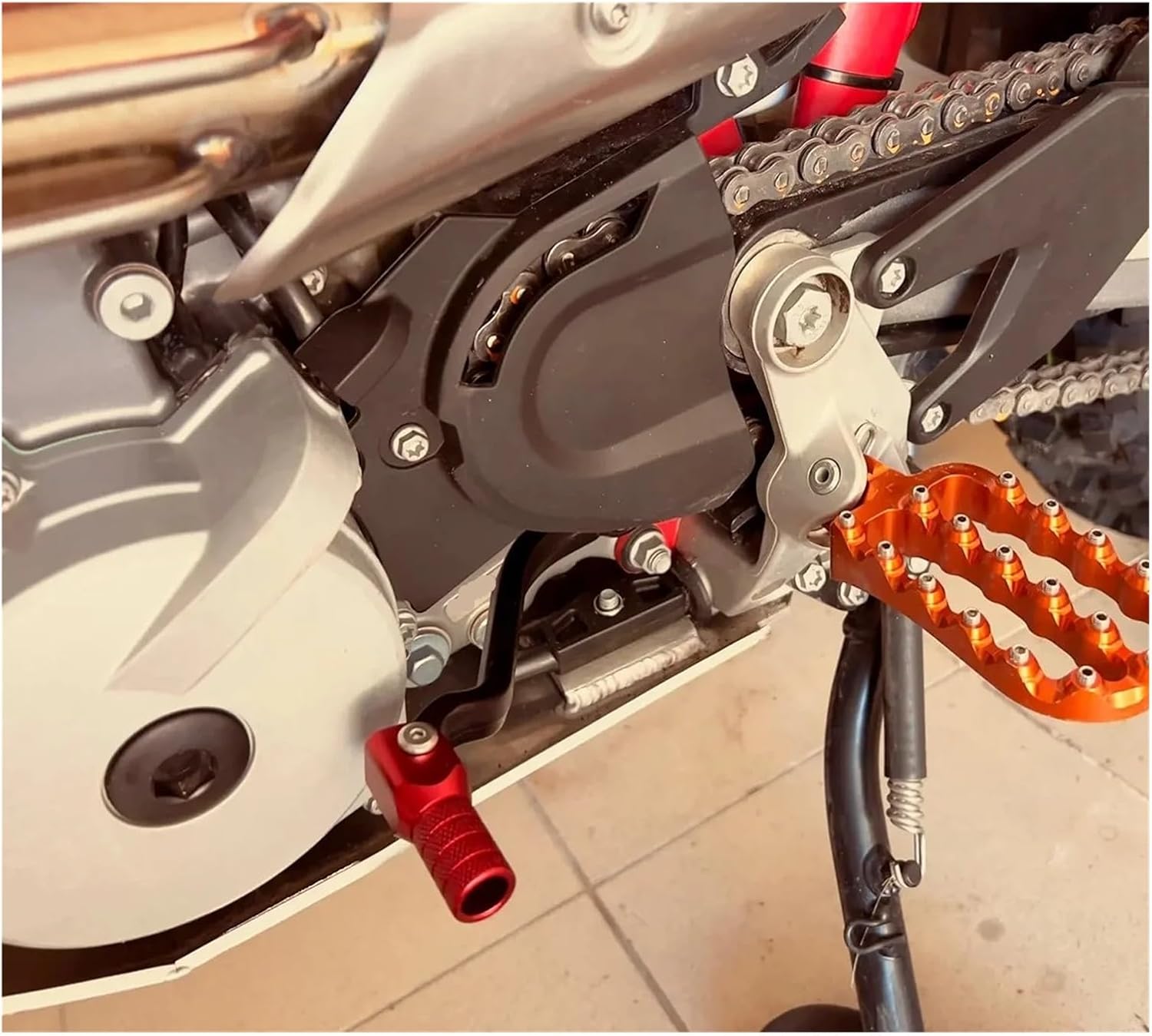 Gear Shift Lever Compatible with SX EXC TPI XC XC-W SX-F EXC-F XC-F XCF-W TE TC TE TX 300 FX350 ﻿(7502 Orange)