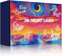 Nice Dream Focilabda 3D Éjjeli Lámpa - 16 Színű LED Világítás Távirányítóval, Optikai Illúzió Hangulatfény Gyerekszobába, Születésnapi Ajánd 7